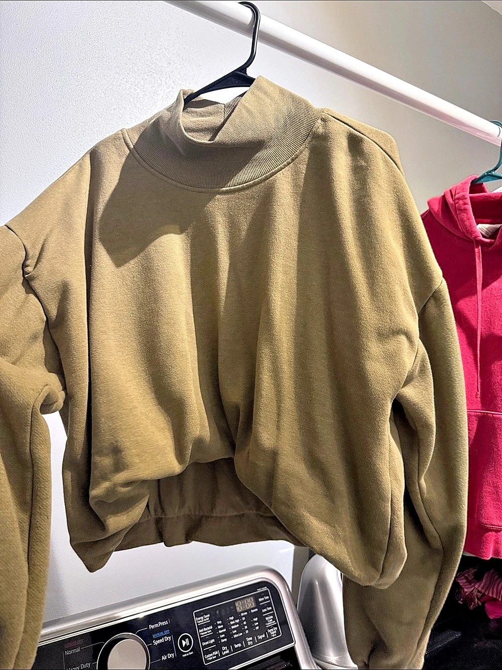Anthropology’s Pilcro Mock Neck Sweatshirt in Brown Size XL
